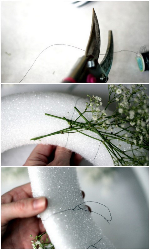 baby's breath wreath