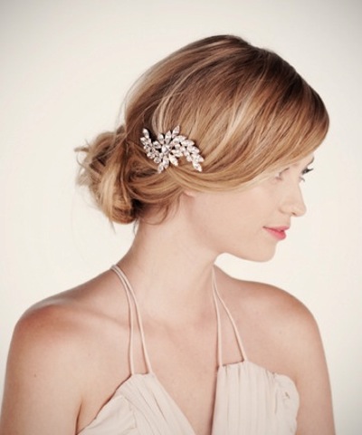 crystal hair pin