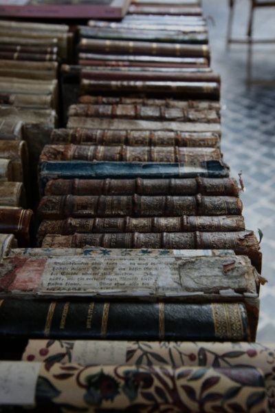 reading- worn books