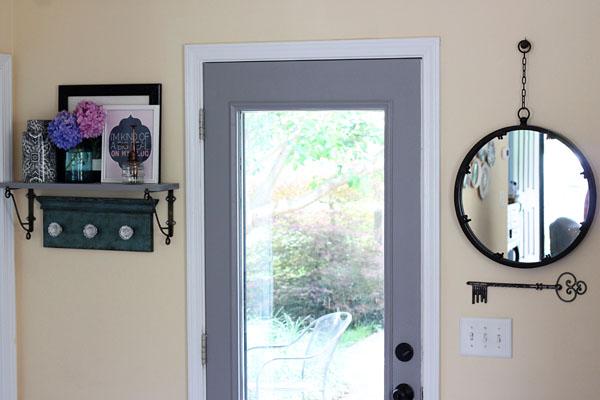 kitchen shelf and door
