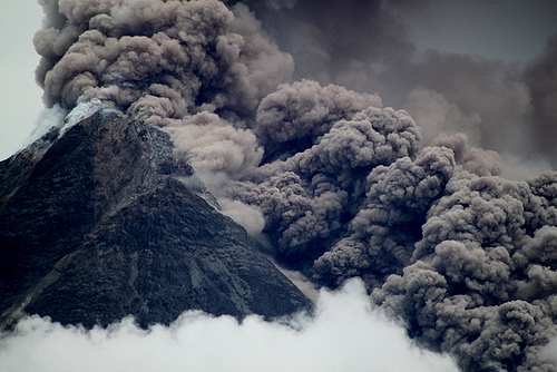 gray volcano
