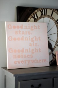 Typographic Canvas DIY