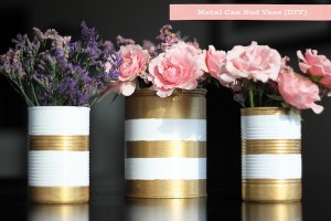 metal can bud vase diy