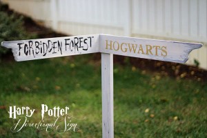 harry potter directional sign diy