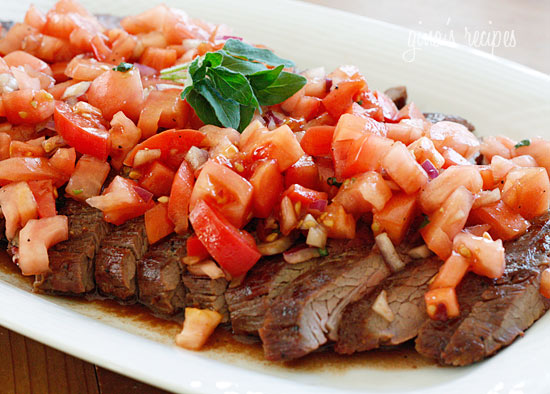 grilled-flank-steak-topped-tomato-salad