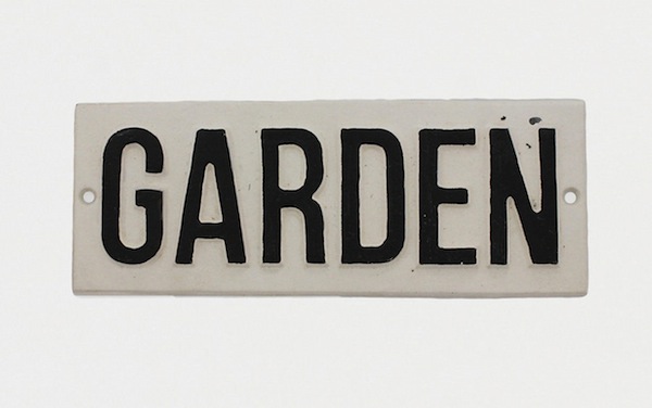 garden sign