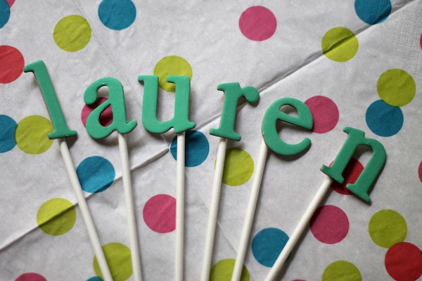 Little Letters Cupcake Topper DIY